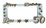 CORNICE Selfie "Happy Birthday" In Polistirolo Personalizzabile  con Nome ed Età - Decorazione Compleanno