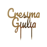Cake Topper Cresima con Nome Vari modelli