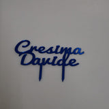 Cake Topper Cresima con Nome Vari modelli