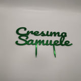 cake topper cresima personalizzato", "topper torta cresima acrilico", "scritte torta cresima plexiglass". con nome