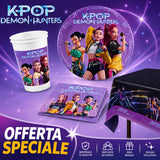 K-Pop Fantasy Kit Festa Ufficiale per Compleanno –  Coordinati 16 Bambini + Tovaglia + Palloncino
