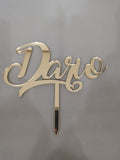 CAKE TOPPER CON NOME PERSONALIZZATO