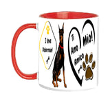 TAZZA DOBERMAN PERSONALIZZABILE CON IL TUO NOME