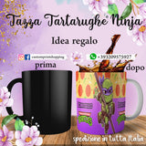 TAZZA TARTARUGA NINJA DONATELLO PERSONALIZZABILE CON IL TUO NOME