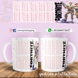TAZZA TABELLINE FORTNITE