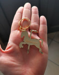 Portachiavi cavallo a dondolo giostra personalizzato in plexiglass
