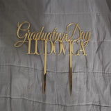 CAKE TOPPER GRADUATION DAY CON NOME VARI MODELLI