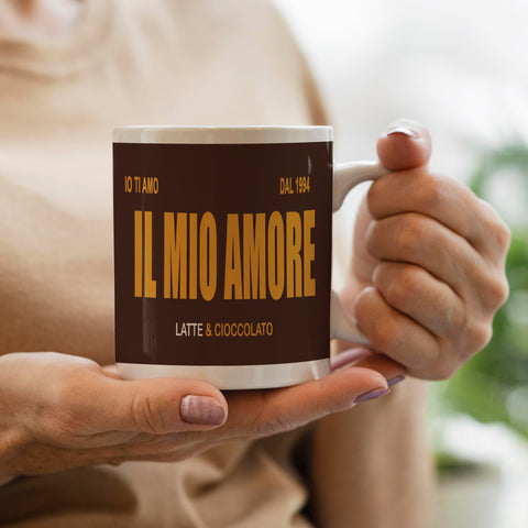 TAZZA IL MIO AMORE PERSONALIZZABILE CON NOME E DATA