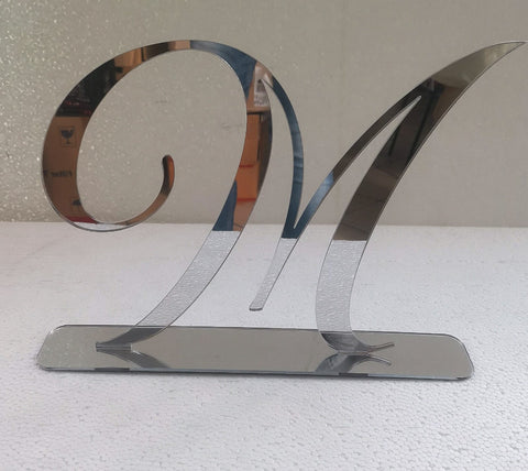 INIZIALI  CON BASE  IN PLEXIGLASS