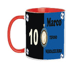 TAZZA TIFOSO INTER PERSONALIZZATA CON NOME E NUMERO