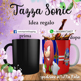 TAZZA SONIC KNUCKLES  PERSONALIZZABILE CON IL TUO NOME