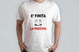 T-SHIRT UNISEX "E' FINITA LA PACCHIA"