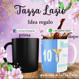 TAZZA TIFOSO LAZIO PERSONALIZZATA CON NOME E NUMERO