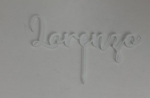 CAKE TOPPER CON NOME PERSONALIZZATO