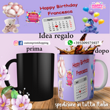 Tazza Happy Birthday Personalizzata   con nome e data.