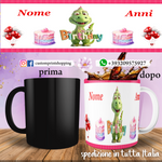Tazza Happy Birthday Personalizzata   con nome ed anni. mod.3