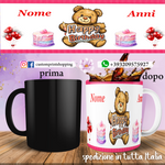 Tazza Happy Birthday Personalizzata   con nome ed anni. mod.4