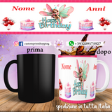 Tazza Happy Birthday Personalizzata   con nome ed anni. mod.5