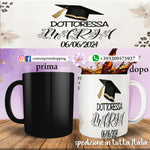 Tazza Laurea Dottoressa Personalizzata   con nome e data