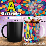 TAZZA PERSONALIZZATA CON NOME INIZIALE E FRASE A SCELTA