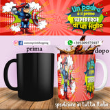 TAZZA PAPA' SUPEREROE CAPITAN AMERICA PERSONALIZZATA