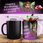 Tazza Happy Birthday Angioletto Personalizzata  con data