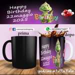 Tazza Happy Birthday Draghetto Personalizzata  con data