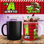 Tazza Grinch Natale personalizzata con nome