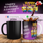 Tazza Happy Birthday Minions Personalizzata  con data