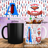 Tazza in Ceramica Personalizzata per la Festa del Super Papà -  Con Iniziale e Nome