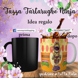 TAZZA TARTARUGA NINJA MICHELANGELO  PERSONALIZZABILE CON IL TUO NOME