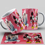 TAZZA DISNEY MICKEY LOVE PERSONALIZZATA CON FOTO MOD.1