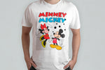 T-SHIRT MINNIE E MICKEY PERONALIZZABILE CON NOME