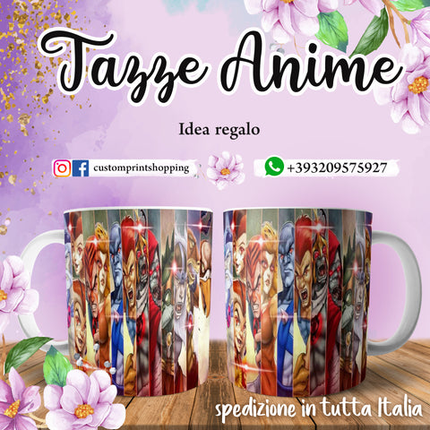 "Tazza personalizzata con tema anime in ceramica da 325ml".