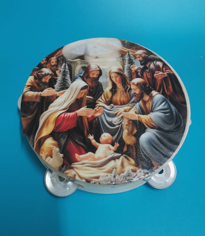 TAMBURO PERSONALIZZATO A TEMA NATIVITA'