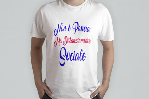 T-SHIRT DIVERTENTE NON E' PANCIA