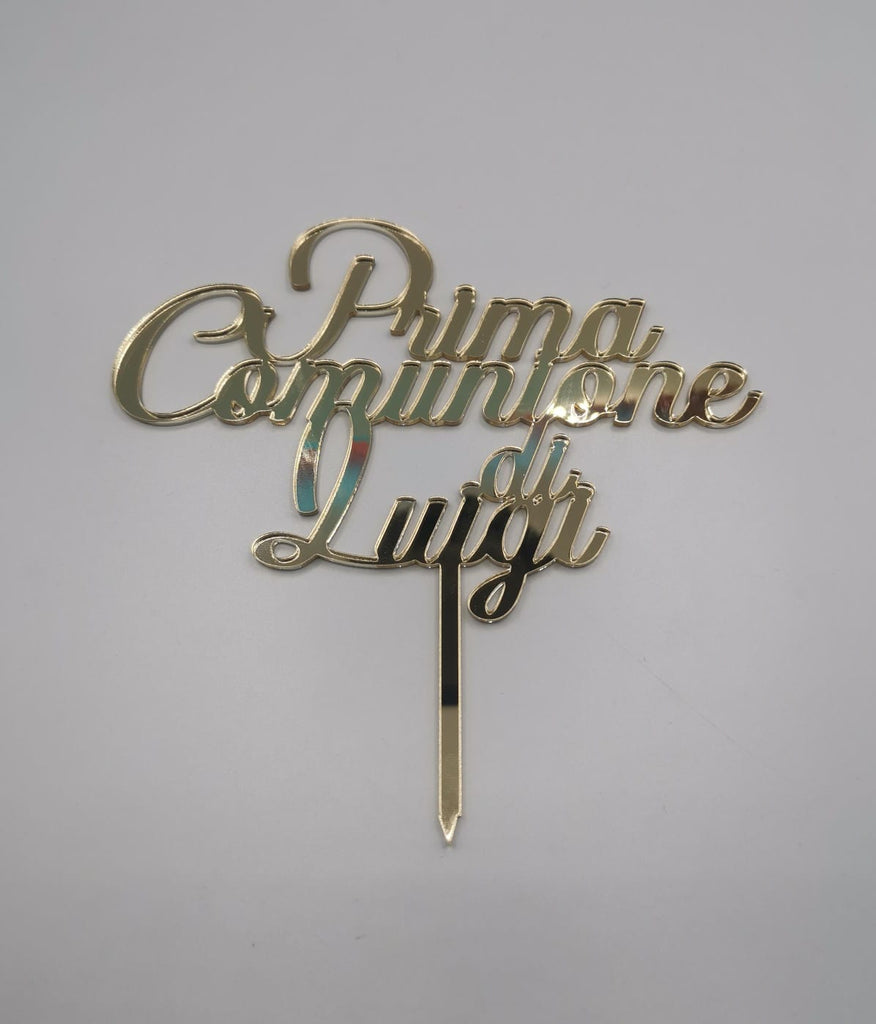 Cake Topper Prima Comunione In Acrilico Oro - Decorazione Per Torta Con Piccione - Ideale Per Feste E Cupcake - Foto 8