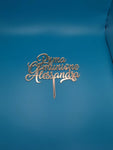 CAKE TOPPER  PRIMA COMUNIONE PERSONALIZZATO CON IL TUO NOME IN ACRILICO