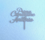 CAKE TOPPER  PRIMA COMUNIONE PERSONALIZZATO CON IL TUO NOME IN ACRILICO