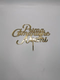 CAKE TOPPER  PRIMA COMUNIONE PERSONALIZZATO CON IL TUO NOME IN ACRILICO