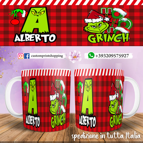 TAZZA GRINCH NATALIZIA PERSONALIZZATA CON NOME