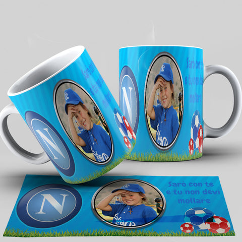 TAZZA NAPOLI SARO' CON TE PERSONALIZZATA CON FOTO