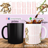 TAZZA TABELLINE SCIMMIETTA