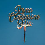 cake topper comunione personalizzato", "topper torta comunione acrilico", "scritte torta comunione plexiglass". con nome
