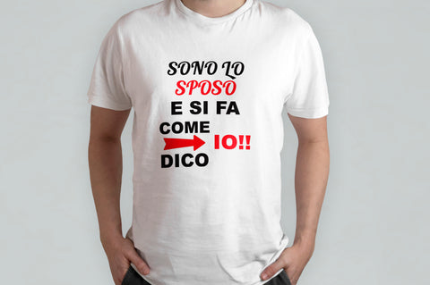 T-SHIRT UNISEX "SONO LO SPOSO"