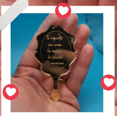 Specchio Bella e la Bestia personalizzato