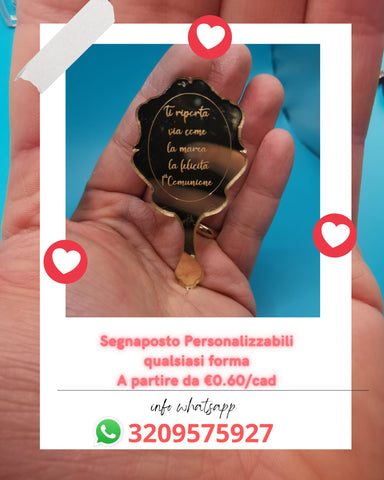 SEGNAPOSTO PERSONALIZZATO QUALSIASI FORMA