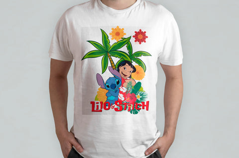 T-SHIRT LILO & STITCH PERSONALIZZABILE CON NOME MOD.5