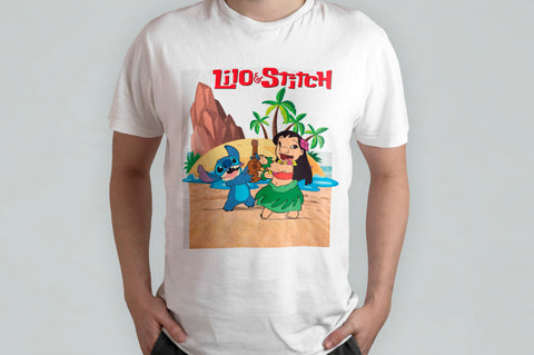 T-SHIRT LILO & STITCH PERSONALIZZABILE CON NOME MOD.7