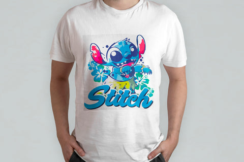 T-SHIRT LILO & STITCH PERSONALIZZABILE CON NOME MOD.8